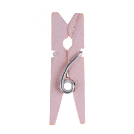 Mini pince en bois rose les 24