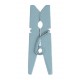 Mini pinces en bois bleu ciel les 24