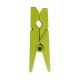 Mini pinces en bois vert anis les 24