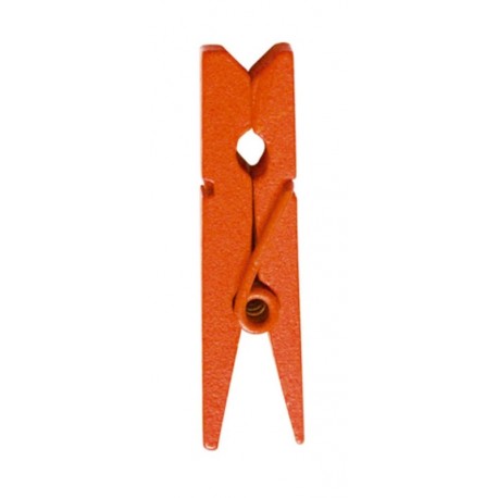 Mini pince en bois orange les 24