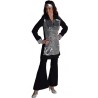 Déguisement pantalon hippie noir femme luxe