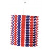 Lampion bleu-blanc-rouge en papier 13 cm x1