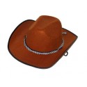 Chapeau cowboy marron adulte