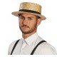 Chapeau canotier adulte