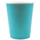 Gobelets carton turquoise les 10