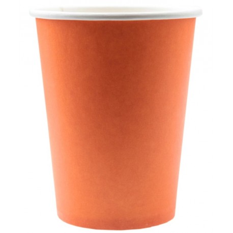 Gobelet carton orange les 10
