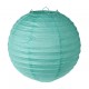 Lanterne boule papier menthe 20 cm les 2