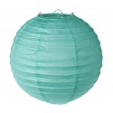 Lanternes boule papier menthe 20 cm les 2