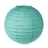 Lanternes boule papier menthe 20 cm les 2