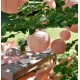 Lanterne boule papier corail 30 cm les 2