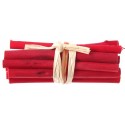 Fagots de bois rouge déco 6 cm les 4