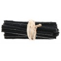 Fagots de bois noir déco 6 cm les 4