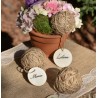 Boules en corde naturelle assorties les 12
