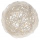 Boule en rotin blanc 15 cm