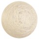 Boule coton ivoire déco 5 cm les 4