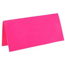Marque-place rectangle fluo fuchsia carton les 10 Marque-place rectangle fluo fuchsia carton les 10