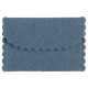 Pochette à dragées coton jean bleu clair les 4