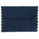 Pochette à dragées coton jean bleu les 4