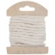 Cordon laine blanche 4 mm x 3 M