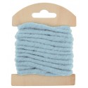 Cordon laine bleu ciel 4 mm x 3 M