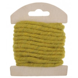 Cordon laine verte 4 mm x 3 M