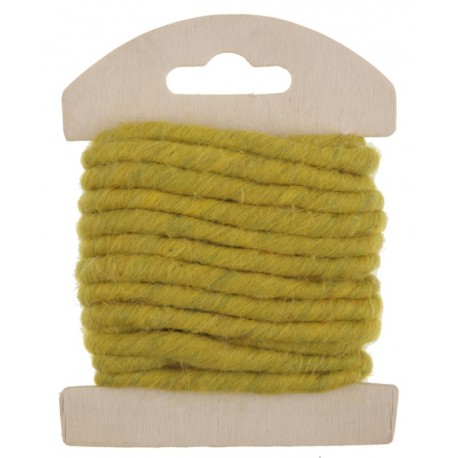 Cordon laine verte 4 mm x 3 M