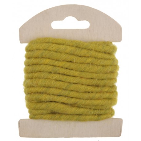 Cordon laine verte 4 mm x 3 M