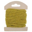 Cordon laine verte 4 mm x 3 M