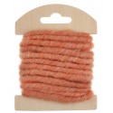 Cordon laine corail 4 mm x 3 M