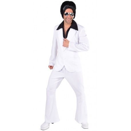 Déguisement Disco Blanc homme luxe style Disco Fever