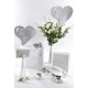 Set de table coeur brillant decoration mariage