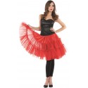 Déguisement jupe tulle rouge femme