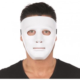 Masque blanc adulte en plastique