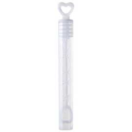 Bulles de savon tube coeur transparent les 6 Bulles de savon tube coeur transparent les 6