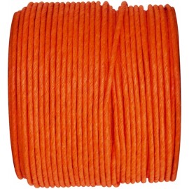 Cordon papier orange laitonné 20 M