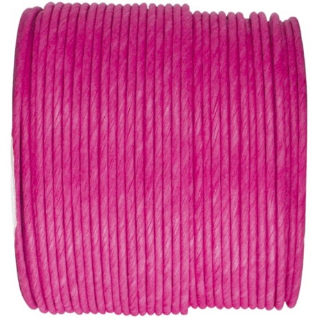 Cordon papier fuchsia laitonné 20 M