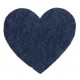 Confettis coeur bleu jean les 12