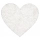Confettis coeur dentelle blanc les 12