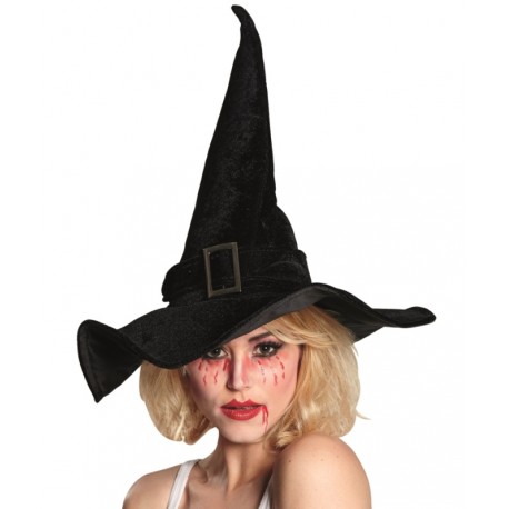 Chapeau sorcière noir femme Halloween