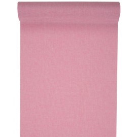 Chemin de table rose en tissu 5 M