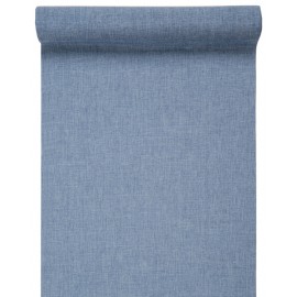 Chemin de table bleu ciel en tissu 5 M