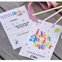 Cartes invitation joyeux anniversaire les 6