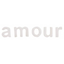 Lettres amour en bois blanc décoratives