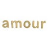 Lettres amour en bois or décoratives