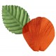 Pétale orange en tissu avec feuilles les 100 pétale de rose