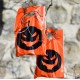 Sac à bonbons citrouille Halloween les 10