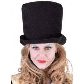 Chapeau haut de forme noir femme luxe