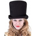 Chapeau haut de forme noir femme luxe