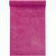 Chemin de table pailleté fuchsia intissé 10 M