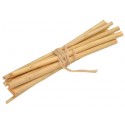 Fagots de bois ivoire déco 13 cm les 4